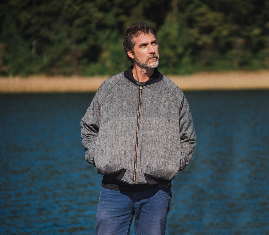 Chaqueta Bomber Reversible Negra
